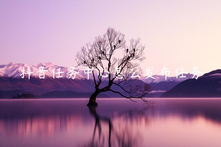 抖音任務(wù)中心怎么發(fā)布任務(wù)